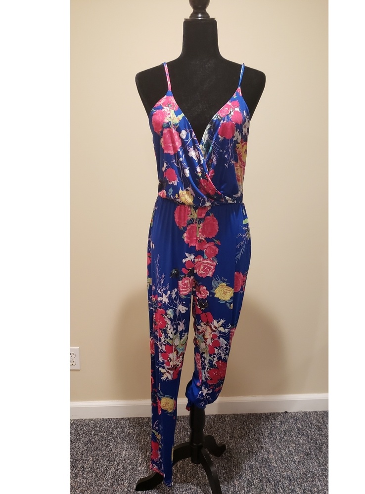 Boohoo Floral Jumpsuit